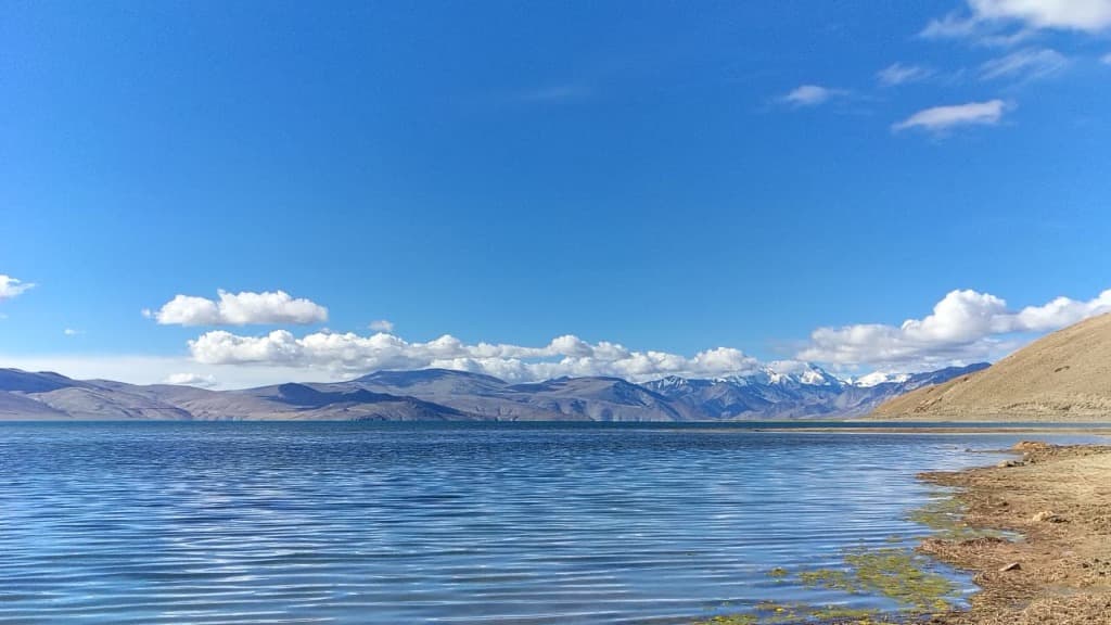 Panoramic Waters of Tso Moriri Lake