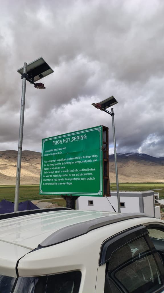 Puga Geothermal Hot Springs Field